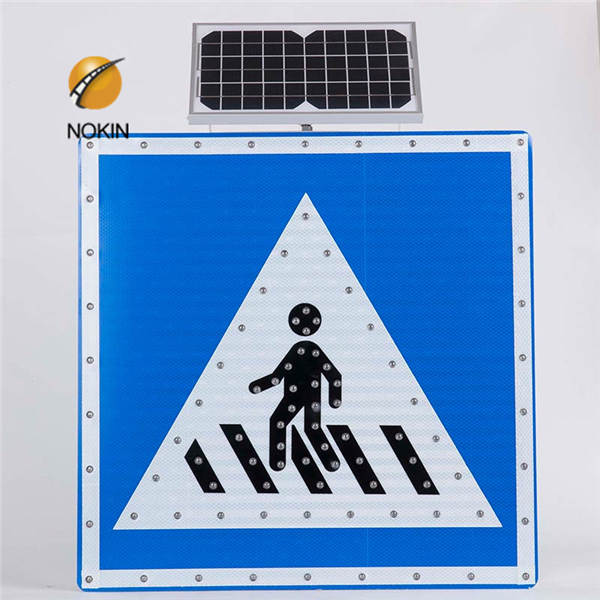 High Luminance Solar Power Crosswalk Sign On Discount